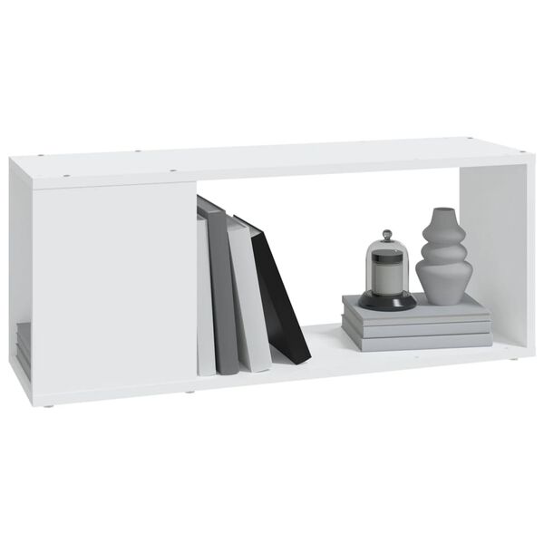 vidaXL Mobile Porta TV Bianco 80x24x32 cm in Legno Multistrato