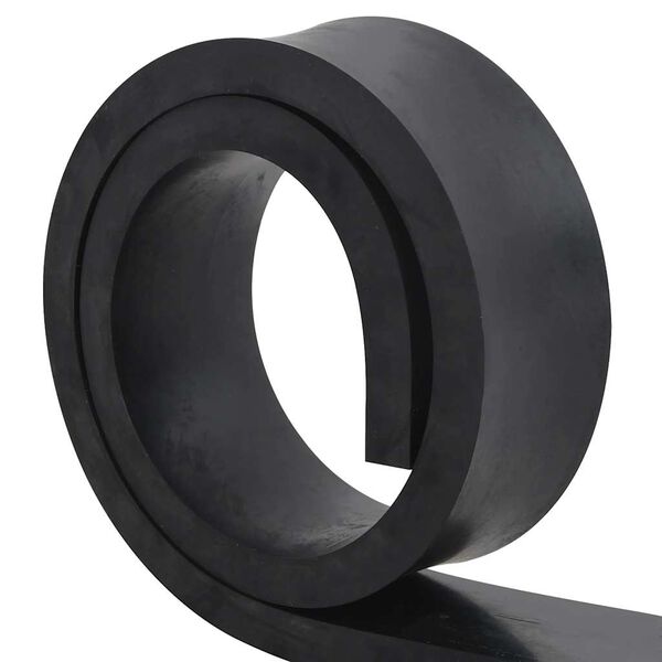 vidaXL Bordo in Gomma per Spazzaneve Nero 200x8x2 cm