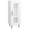 vidaXL Credenza Bianca 34,5x34x90 cm in Legno Multistrato