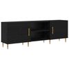 vidaXL Mobile TV Rovere nero 150 x 30 x 50 cm Legno multistrato