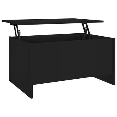 vidaXL Tavolino da Salotto Nero 80x55,5x41,5 cm in Legno Multistrato