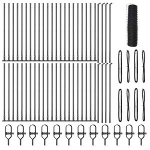 vidaXL Palo della recinzione Grigio