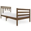 vidaXL Giroletto senza Materasso Ambra Legno Massello Pino 90x200 cm