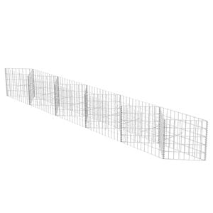 vidaXL Gabbione in Rete in Acciaio Zincato 300x30x50 cm