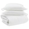 vidaXL Set di Piumoni con cuscino 3 pz Bianco Piuma d'anatra