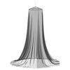 vidaXL Rete per zanzare per letto 156 mesh Nero ⌀56 x 220 cm