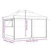 vidaXL Tenda Party Verde 279 x 410 x 315 cm Tessuto Oxford