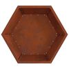 vidaXL Focolare Marrone 75 x 75 x 28 cm
