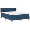 vidaXL Letto a molle con materasso Blu 140 x 190 cm Tessuto