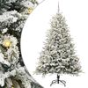vidaXL Albero di Natale Artificiale Pre-illuminato con Set di Palline