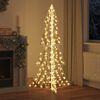 vidaXL Albero di Natale con 240 LED Bianco caldo 180 cm PET