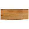 vidaXL Piano Tavolo Bordi Vivi 80x40x2,5 cm in Legno Massello di Mango