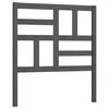 vidaXL Testiera per Letto Grigia 81x4x104 cm in Legno Massello di Pino