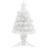 vidaXL Albero Natale Preilluminato Bianco 64 cm in Fibra Ottica