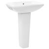 vidaXL Lavandino a Colonna in Ceramica Bianca 580x470x200 mm