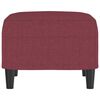 vidaXL Poggiapiedi Rosso Vino 60x50x41 cm in Tessuto