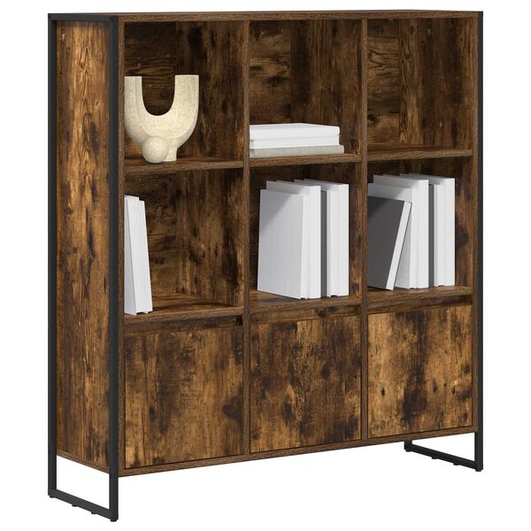 vidaXL Armadio per Libri 2 pcs Quercia Fumosa 99,5 x 30 x 108 cm