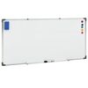 vidaXL Lavagna Magnetica Bianca 110x60 cm in Acciaio