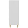 vidaXL Credenza Bianca 34,5x32,5x90 cm in Legno Multistrato