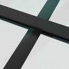 vidaXL Porta Scorrevole con Ferramenta Nera 76x205 cm in Vetro ESG