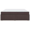 vidaXL Struttura del letto Marrone Scuro 200 x 200 cm Tessuto