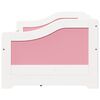 vidaXL Dormeuse 3 Cassetti senza Materasso Bianco&Rosa 90x200 cm IRUN