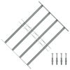 vidaXL Grate per Finestre Regolabili 4 Barre Trasversali 500-650 mm