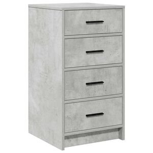 vidaXL Credenza Grigio cemento 40 x 41 x 75 cm Legno multistrato
