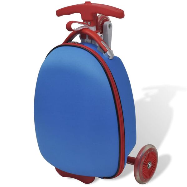 vidaXL Monopattino con Borsa Rigida per Bambini Blu