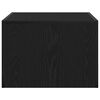 vidaXL Tavolino da salotto Rovere Nero 50 x 50 x 35 cm