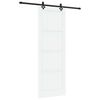vidaXL Porta scorrevole Bianco e Nero 83 x 232 cm