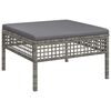 vidaXL Set Divani da Giardino 3 pz con Cuscini in Polyrattan Grigio