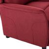 vidaXL Poltrona reclinabile Rosso vino 67.5 x 93.5 x 101.5 cm Tessuto