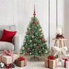 vidaXL Albero di Natale artificiale con 150 LED Verde 120 cm PE e PVC