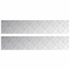 vidaXL Gradini per Scale 2 pz 100 x 20 cm Argento Alluminio