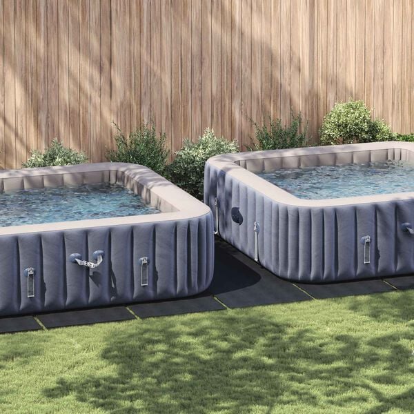 vidaXL Telo per Fondo Piscina Regolabile Nero 999 x 500 x 0,1 cm