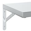vidaXL Mensole a Muro 2 pz 50x30 cm Argento in Acciaio Inossidabile
