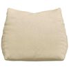 vidaXL Cuscino per Schiena Crema 60 x 20 x 50 cm Tessuto