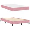 vidaXL Letto a molle con materasso Rosa 120 x 200 cm Tessuto