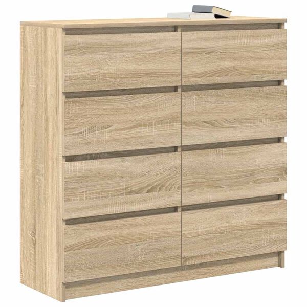 vidaXL Credenza Rovere Sonoma 100x35x99 cm in Legno Multistrato