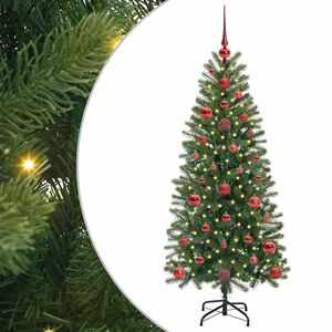 vidaXL Albero di Natale artificiale con 150 LED Verde 120 cm PE e PVC