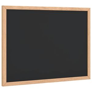vidaXL Lavagna con Cornice in Legno Massello di Pino Nero 40x30 cm