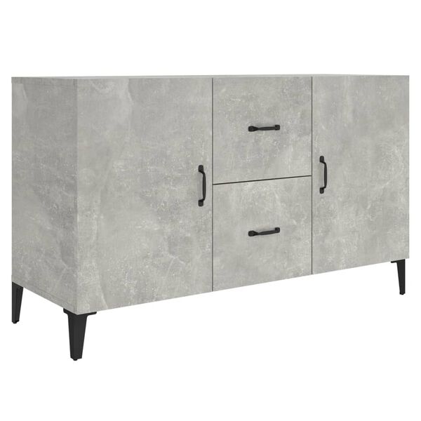 vidaXL Credenza Grigio Cemento 100x36x60 cm in Legno Multistrato