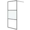 vidaXL Parete Doccia Walk in 90x195 cm Vetro Semi Smerigliato ESG