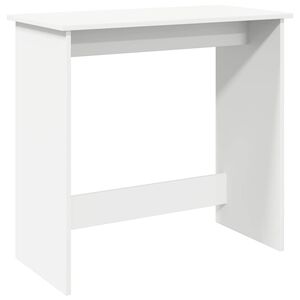 vidaXL Scrivania Bianca 80x40x75 cm in Legno Multistrato