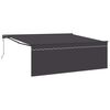 vidaXL Tenda retrattile Antracite 400 &times; 300 cm Poliestere e Alluminio