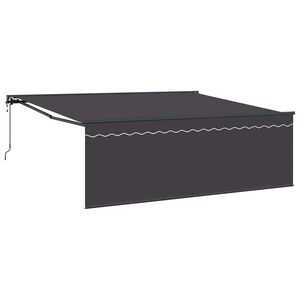 vidaXL Tenda retrattile Antracite 400 &times; 300 cm Poliestere e Alluminio