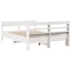vidaXL Letto senza Materasso Bianco 160x200 cm Legno Massello di Pino