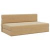 vidaXL Divano Letto Pieghevole Verde Grigio 152 x 86,5 x 60 cm Tessuto