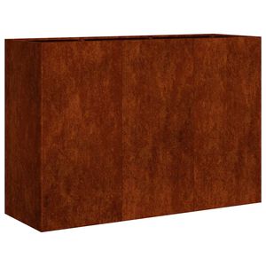 vidaXL Fioriera Arrugginita 120x40x80 cm in Acciaio Corten
